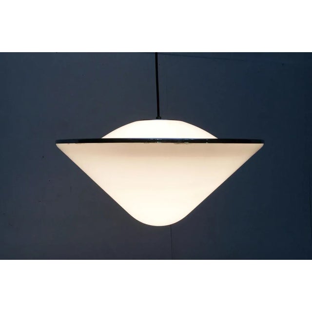 Silver Italian Space Age Elpis Pendant Lamp from Harveiluce / Guzzini For Sale - Image 8 of 18