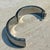 Vintage Silver Toned Floral Hinged Bangle For Sale - Image 4 of 11