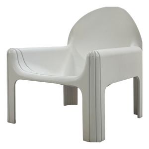 White Model 4794 Lounge Chair by Gae Aulenti for Kartell, 1970s