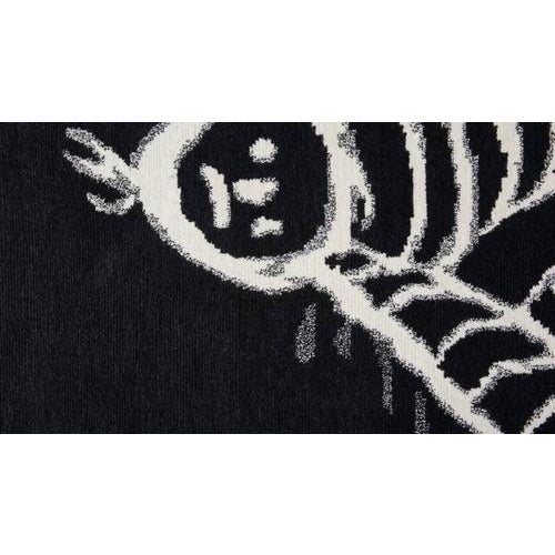 Graffiti Rug in Hand-Knotted Natural Fiber by Charlotte Perriand For Sale - Image 6 of 11