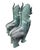 Metal 1990s Monumental Pair of Southeast Asian Verdigris Bronze Guardian Lion Statues For Sale - Image 7 of 12