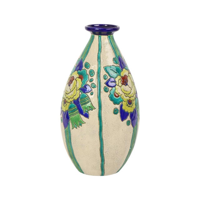 Art Deco Vase by Charles Catteau Boch from Boch Frères, 1920s For Sale - Image 17 of 17