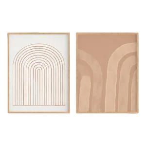Framed Contemporary Minimalist Abstract Giclee Prints - a Pair