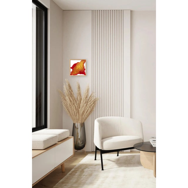 Red "Golden Red" Original Artwork by Clara Berta For Sale - Image 8 of 9