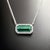 Traditional Natural Tourmaline Diamond Pendant Necklace 18" 14k W Gold 3.51 TCW Certified For Sale - Image 3 of 10