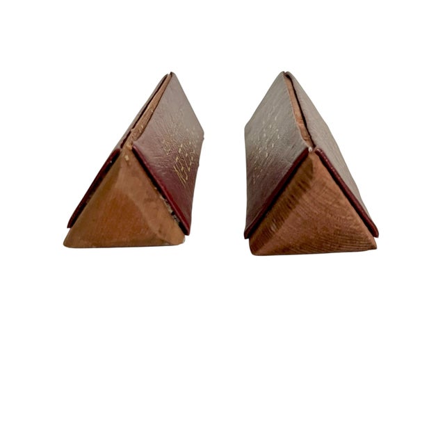 Burgundy Pair Mid 20th Century French Humorous Desk Plaques For Sale - Image 8 of 12