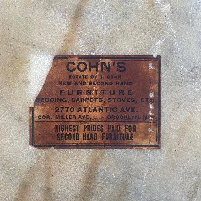 White 1900s Eastlake/Arts and Crafts Style Side Table, Painted White, With a Thick White Marble Top. For Sale - Image 8 of 10