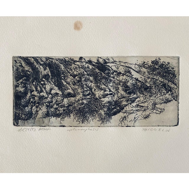 Mid 20th Century Robert A. Birmelin, Metamorphosis, American Modernist Abstract Etching For Sale - Image 5 of 7