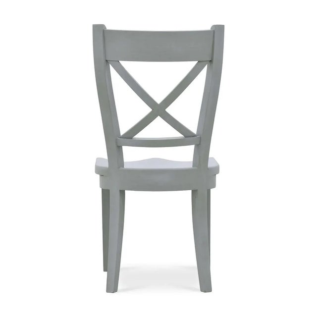 Wood French Provincial Style Painted Dining Chairs- Set of 2 For Sale - Image 7 of 8