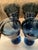 1950s 1950s Vintage Cobalt Blue Footed Water Goblets- Set of 8 For Sale - Image 5 of 6