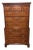Vintage Henredon Chest on Chest, Banded Tall Chest For Sale
