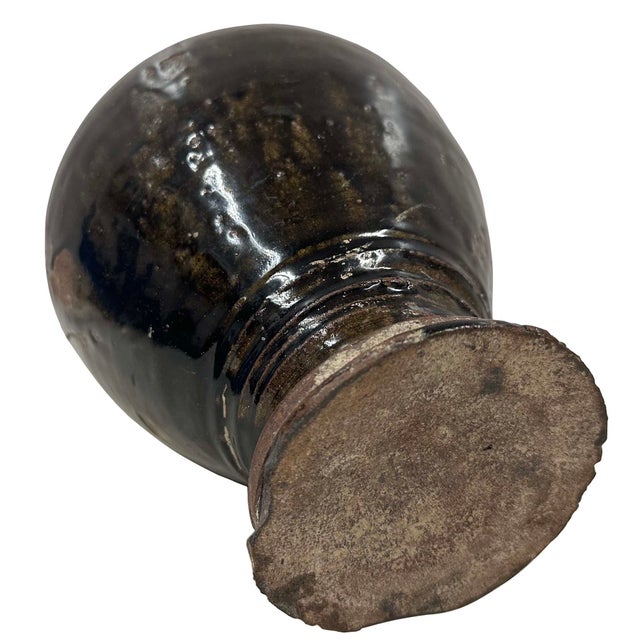 Antique Khmer Angkor Period Stoneware Baluster Vase For Sale - Image 17 of 18
