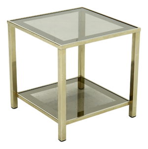 23k Gold Plated Side Table from Belgo Chrome, 1970s