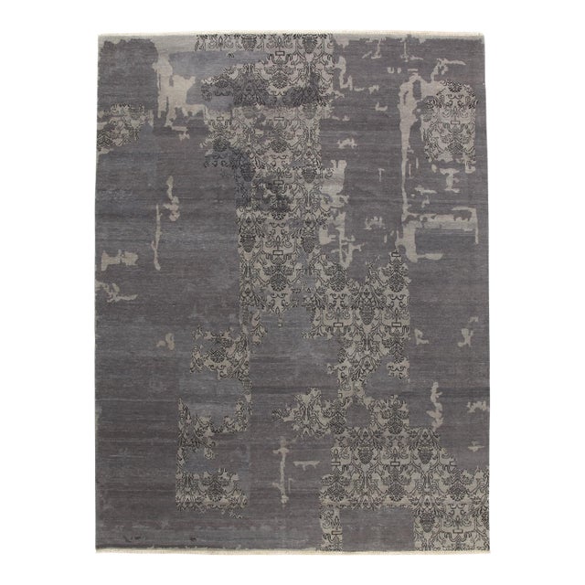 Handmade Modern Design Wool Rug. 8'11" X 11'9" For Sale