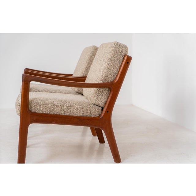 Wood Senator Easy Chairs by Ole Wanscher for France & Son, Set of 2 For Sale - Image 7 of 18