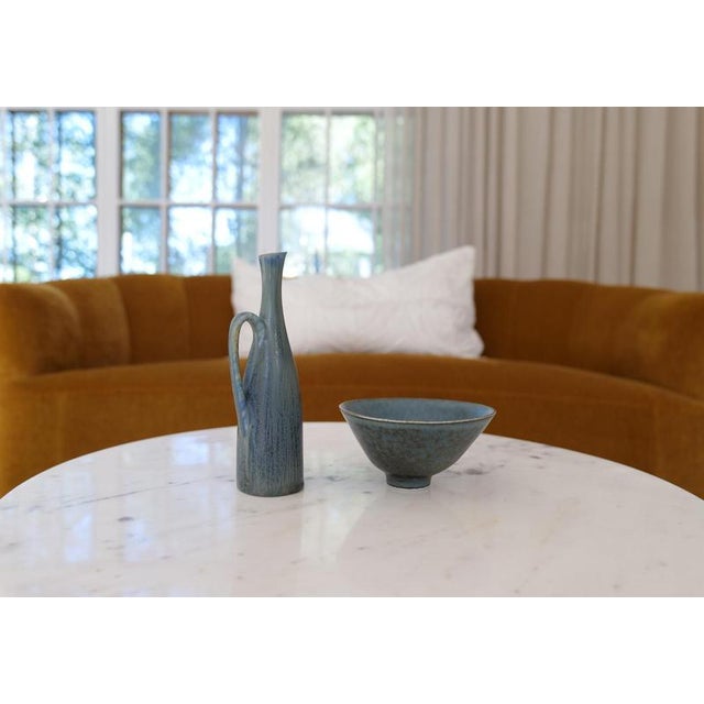 Rörstrand Swedish Ceramic Vessels by Carl Harry Stålhane for Rörstrand, 1950, Set of 2 For Sale - Image 4 of 15