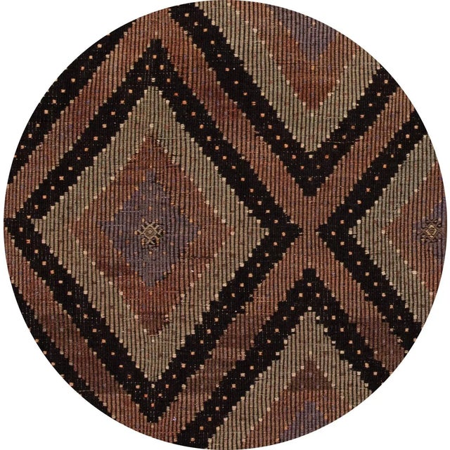 Beautiful Vintage Sumakh Rug with an all-over multi-color motif. This piece has fine details, great colors, and a...