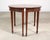 Wood Pair of Georgian Style Mahogany Demilune Console Tables For Sale - Image 7 of 17