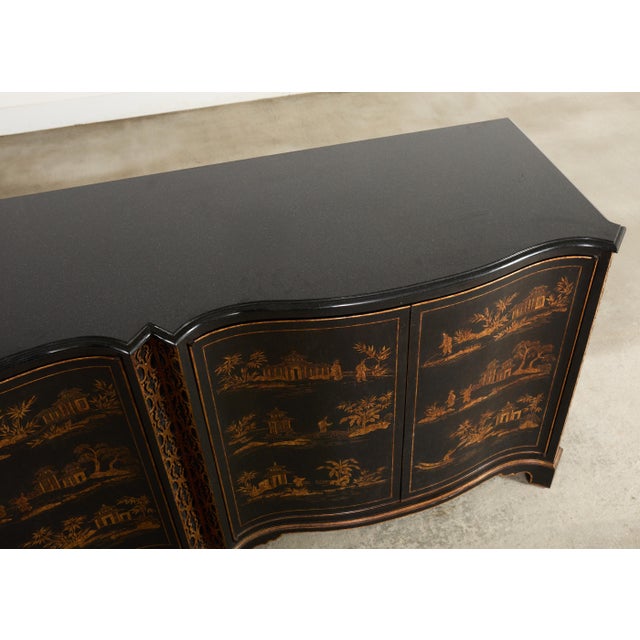 Nancy Corzine Chinoiserie Marble Top Sideboard Dresser Server For Sale - Image 13 of 18
