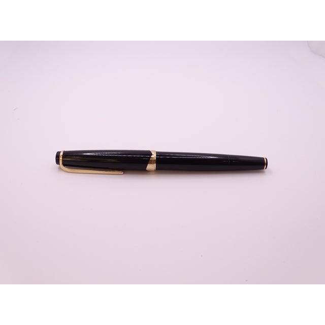 Meisterstuck Fountain Pen No12 in Black Resin and Gold Plating from Montblanc, 1990s For Sale - Image 10 of 18