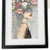 Acrylic Painting Fleur De La Nuit Woman with Flowers in Wood Veneer Frame For Sale - Image 3 of 8
