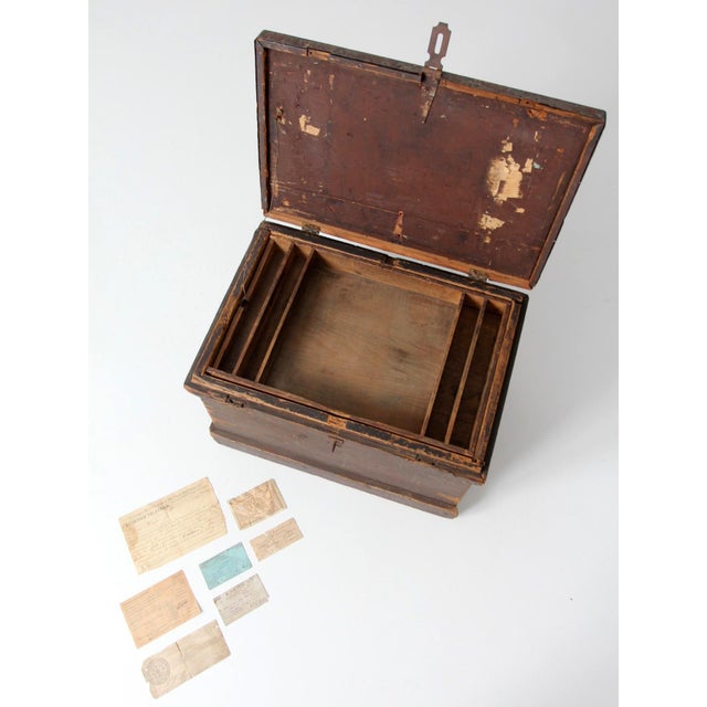 Antique Railroad Conductor Box For Sale - Image 11 of 18