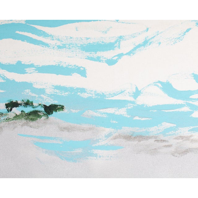 “Lake in Summer No. Two” Abstract Acrylic on Canvas Painting by Martha Kaplan For Sale - Image 4 of 8