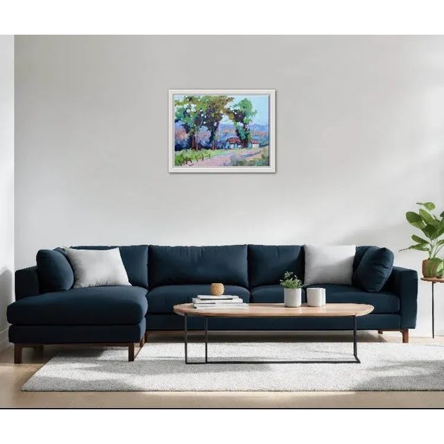 Contemporary Modern Impressionist Landscape Oil Painting For Sale - Image 3 of 12