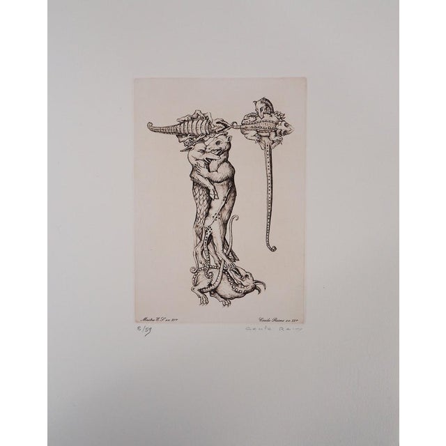 Cecile Reims, The Rats Which Devour Each Other, 1991, Lithograph For Sale - Image 9 of 9