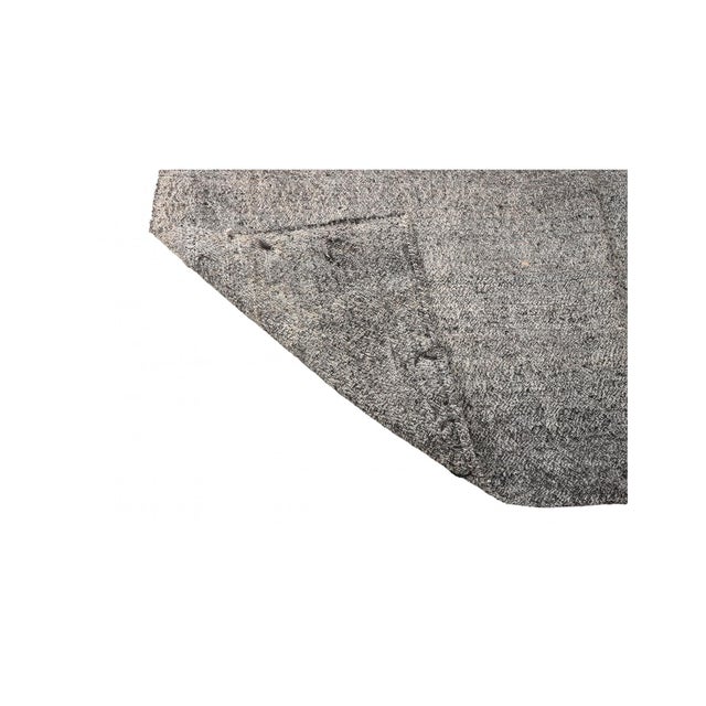 1960s Gray Vintage Turkish Modern Kilim - 6`7″ X 7`10″ For Sale - Image 5 of 6