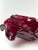 Glass Large Red Sommerso Murano Glass Shell Bowl attributed to Alfredo Barbini, 1960s For Sale - Image 7 of 12