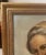 1960s Vintage Original Oil Painting Realism Elder Lady Woman Portrait on Board Framed For Sale - Image 5 of 10