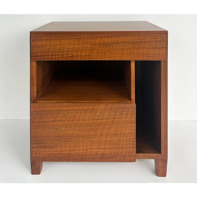 1950s 1950s Gio Ponti Singer & Sons Nightstands, Walnut, Rosewood Restored, Pair For Sale - Image 5 of 16