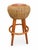 Contemporary Palecek Woven Rattan & Wood Bar Stool With Leather Seat, Coastal Boho Counter Stool For Sale - Image 3 of 6
