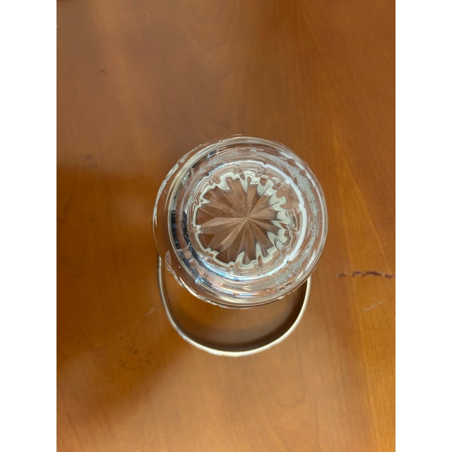 Vintage Silver Plate & Crystal Ice Bucket For Sale - Image 4 of 5