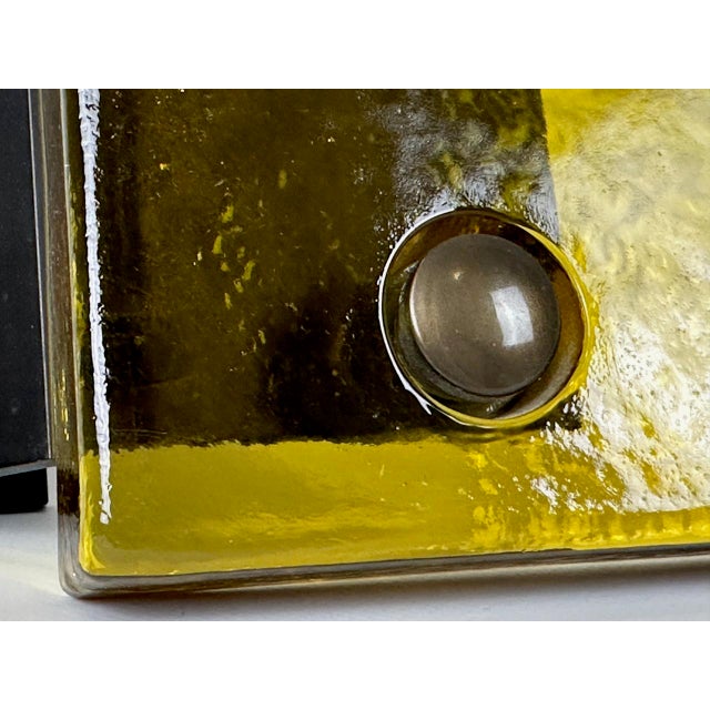 Mid-Century Modern Amber Glass Push and Pull Alpana Door Handle, 1960s For Sale - Image 9 of 11