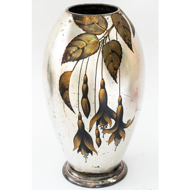1920s Large Art Deco Silvered Ikora Vase from WMF, Germany, 1930s For Sale - Image 5 of 15
