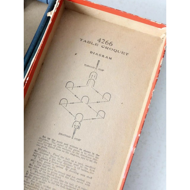 Vintage Table Croquet Game by Milton Bradley For Sale - Image 9 of 9