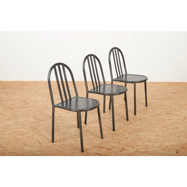 Model No. 222 Chair with Black Lacquered Tubular Steel from Robert Mallet Stevens For Sale - Image 5 of 13