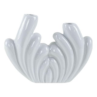 Vintage Art Deco Ceramic Vase, 1980s For Sale