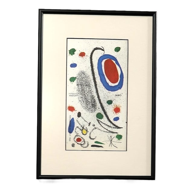 Joan Miró, Fondation Maeght, 1968, Lithograph, Framed For Sale