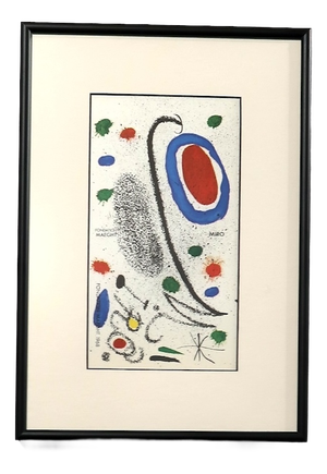 Joan Miró, Fondation Maeght, 1968, Lithograph, Framed