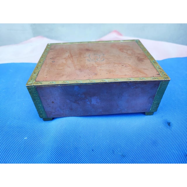 Pre-War Heraldic Box in Copper, 1890s For Sale - Image 9 of 10