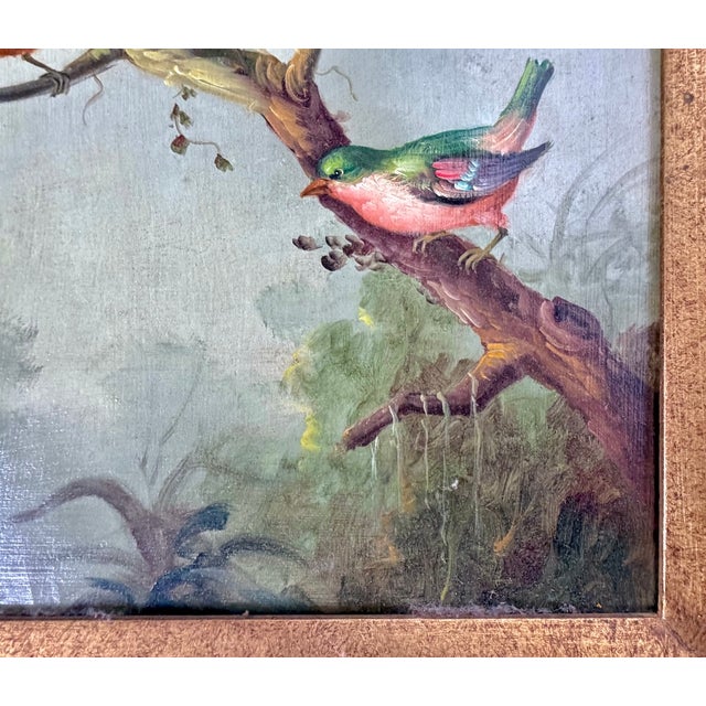 Signed Vintage Wild-Bird Oil Painting by Jeanine Albert For Sale - Image 9 of 13