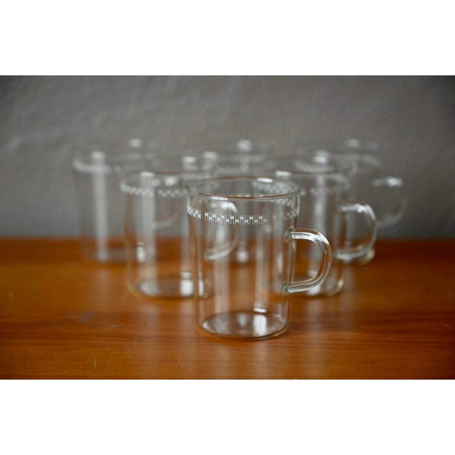 White Glass Coffee Set from Schott, Set of 6 For Sale - Image 8 of 8