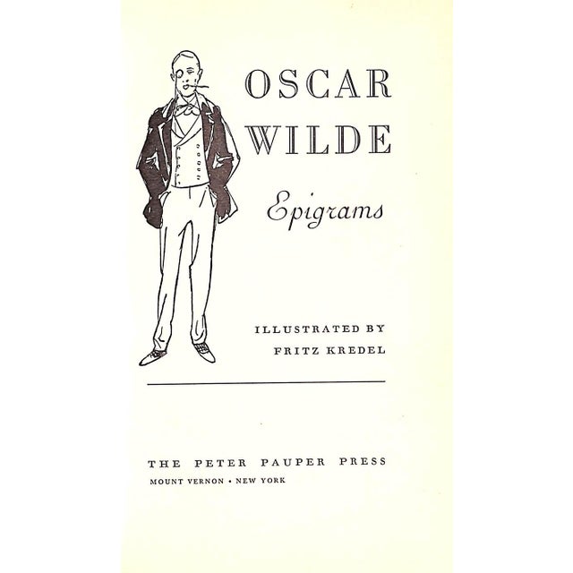 Traditional "Oscar Wilde Epigrams" 1960 For Sale - Image 3 of 8
