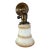 1920s Carmel and Whited Cased Glass Sconce on Original Bronzing Holder For Sale