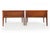 Lane Furniture Pair of Lane Tuxedo Walnut and Rosewood Inlaid Bowtie End Tables, Circa 1960s For Sale - Image 4 of 18