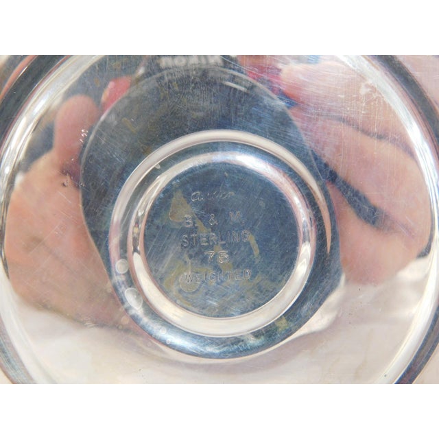 Metal 1960s Pair of Cartier Sterling Silver Candlesticks & Gorham Manufacturing Company Three-Light Candelabra For Sale - Image 7 of 10