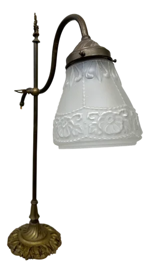 Art Nouveau Table Lamp in Bronze
